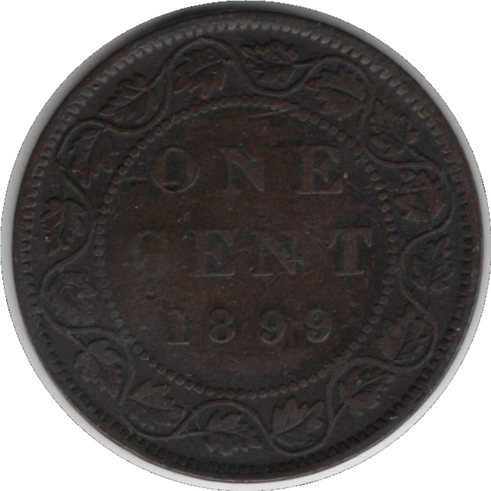 1899 Canada 1 Cent Coin (KM#7, Schön#5)