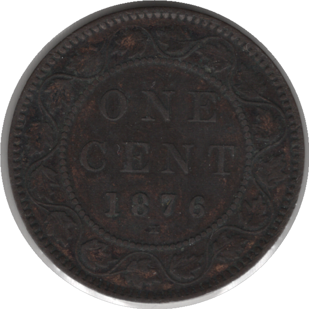 1876H Canada 1 Cent Coin (KM#7, Schön#5)