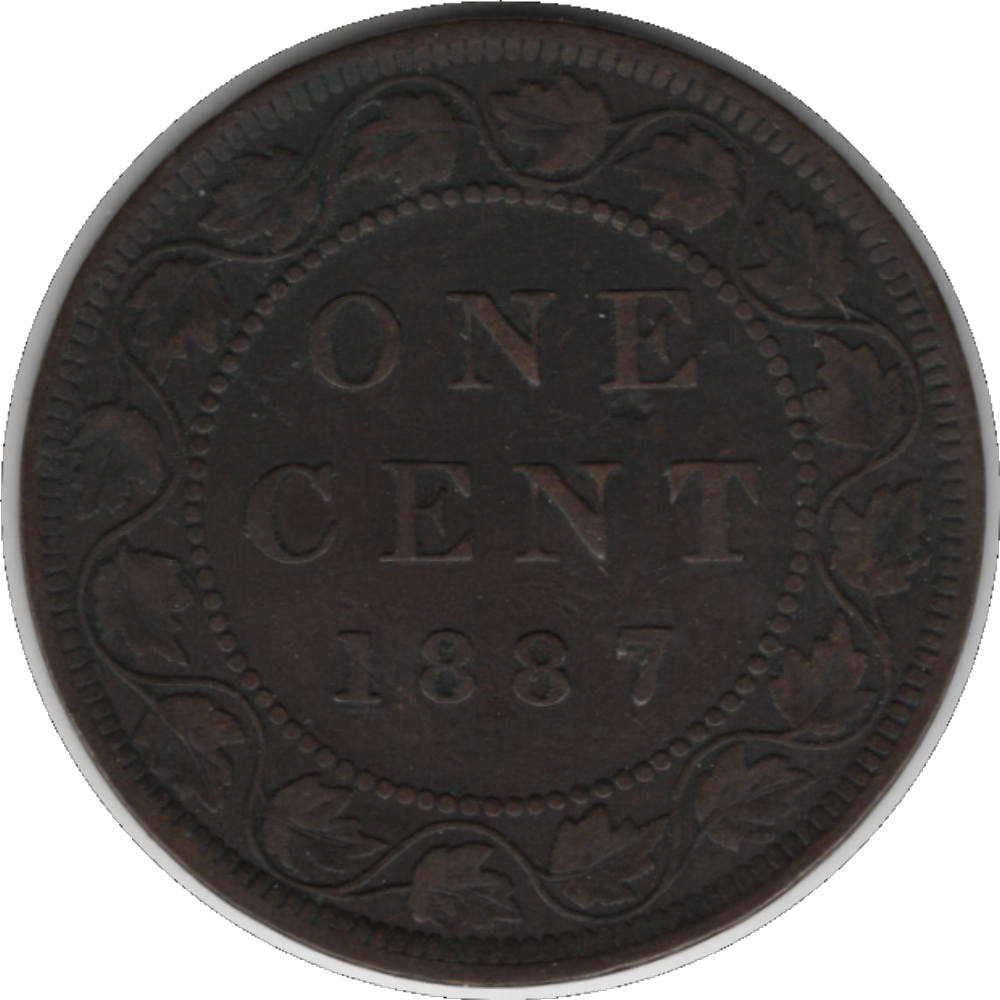 1887 Canada 1 Cent Coin (KM#7, Schön#5)