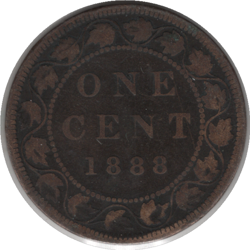 1888 Canada 1 Cent Coin (KM#7, Schön#5)