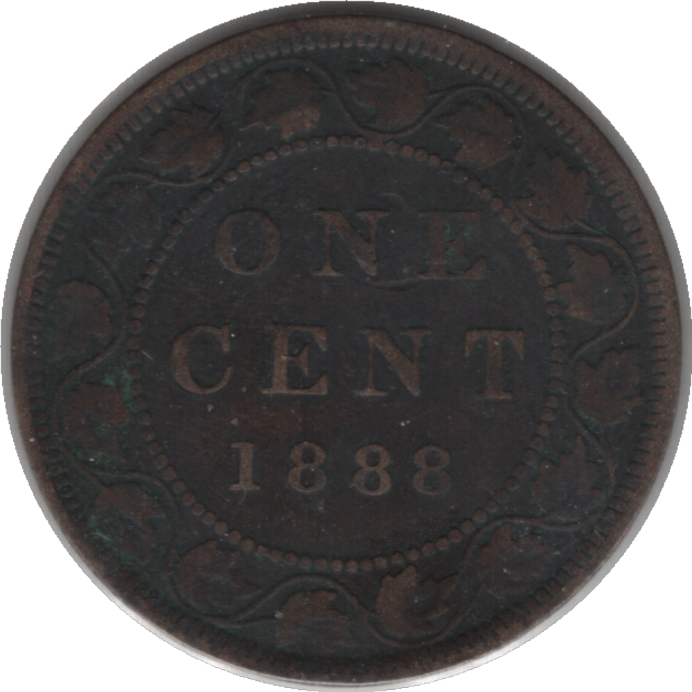 1888 Canada 1 Cent Coin (KM#7, Schön#5)
