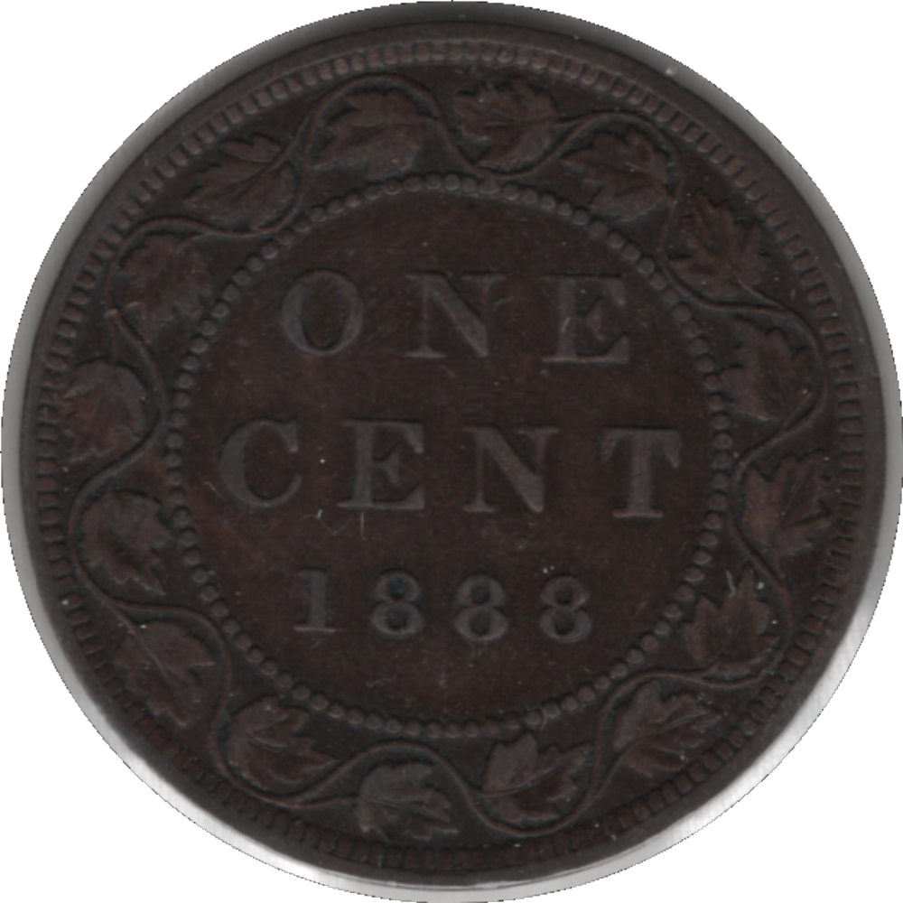 1888 Canada 1 Cent Coin (KM#7, Schön#5)