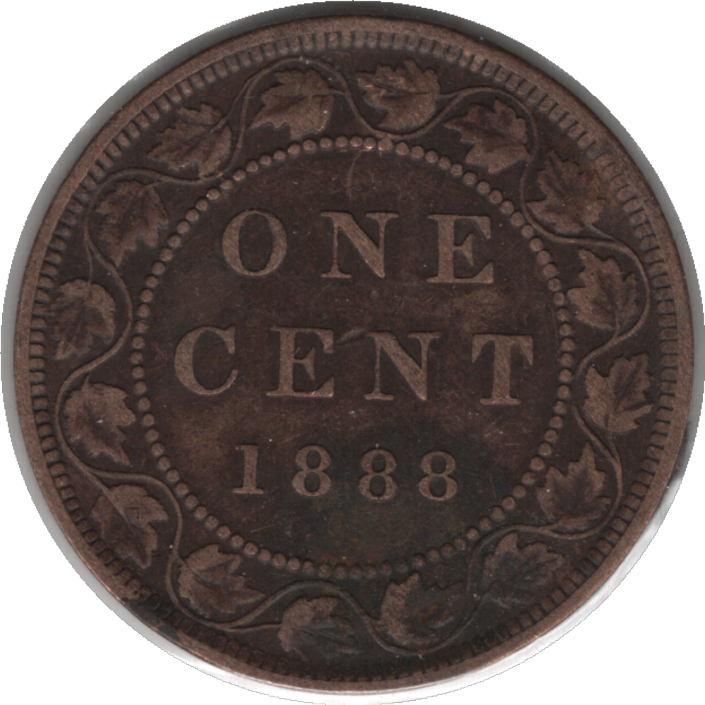 1888 Canada 1 Cent Coin (KM#7, Schön#5)