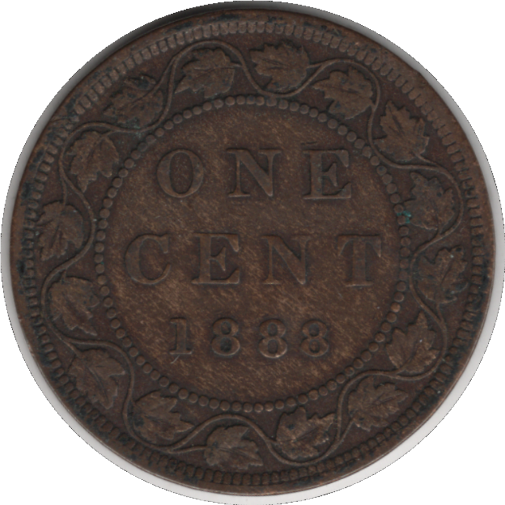 1888 Canada 1 Cent Coin (KM#7, Schön#5)