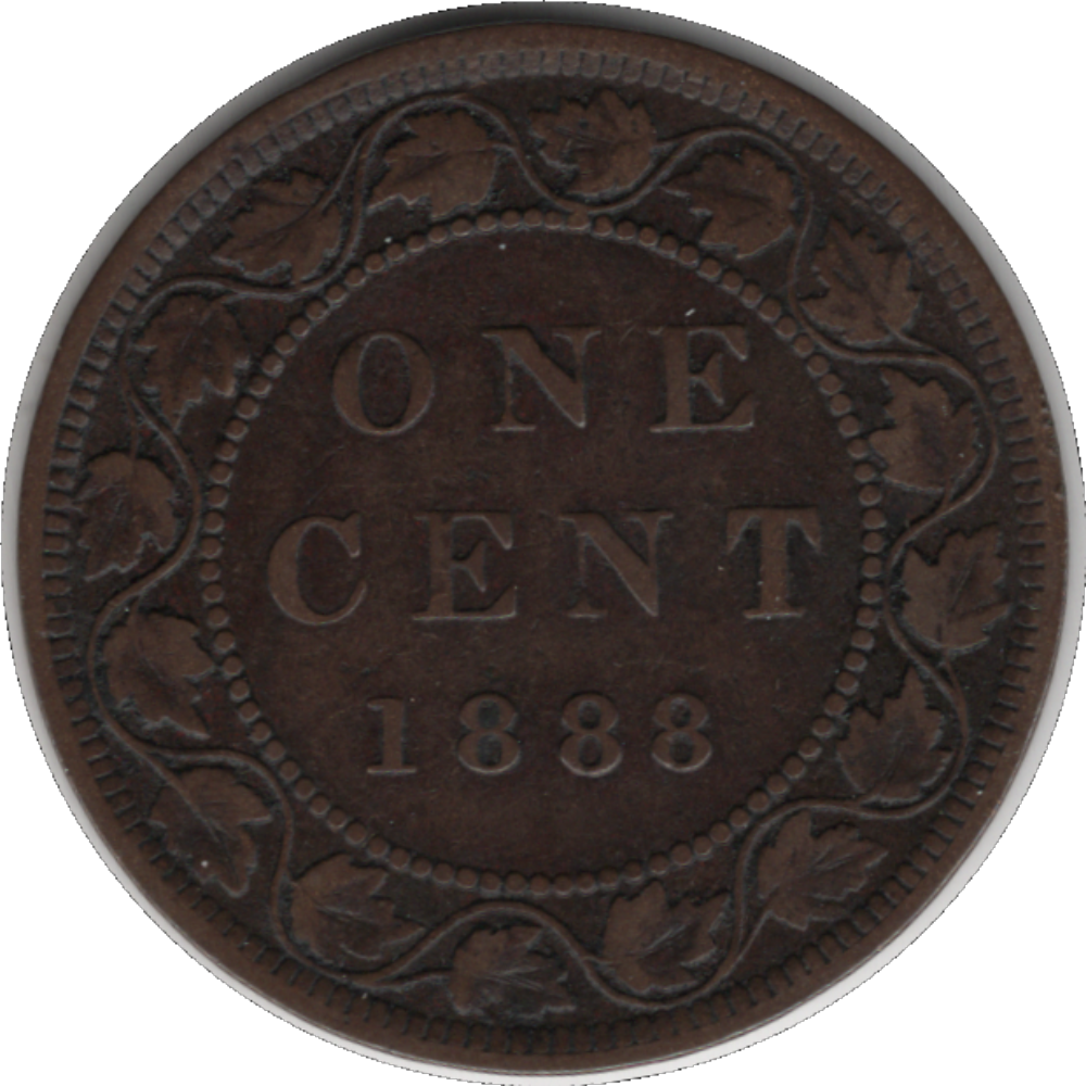 1888 Canada 1 Cent Coin (KM#7, Schön#5)
