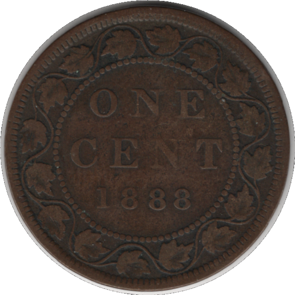 1888 Canada 1 Cent Coin (KM#7, Schön#5)