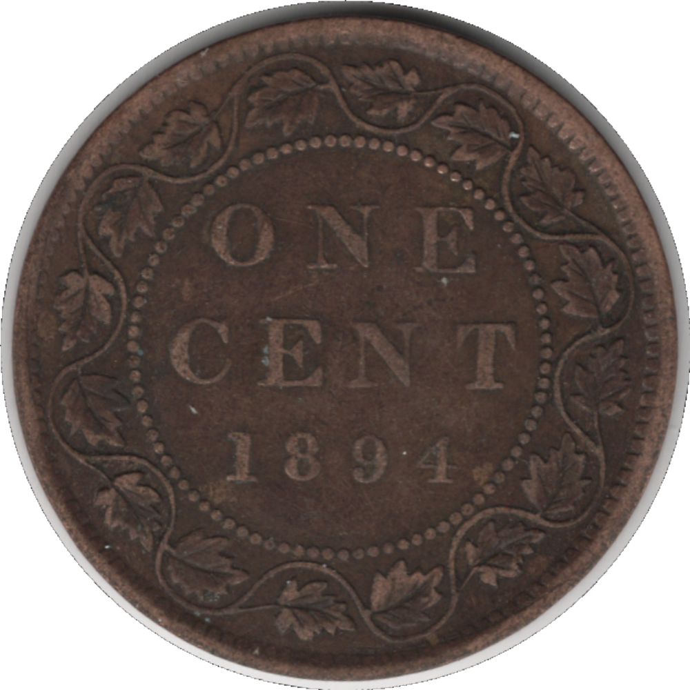 1894 Canada 1 Cent Coin (KM#7, Schön#5)